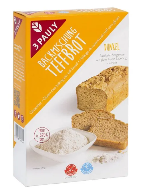 3PAULY Brote|Brot^3 Pauly - Backmischung Teffbrot 407g
