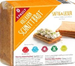 3PAULY Brote|Brot^3 Pauly - Glutenfreies Vollkorn Schnittbrot 500g