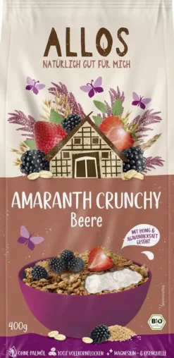 ALLOS Breie & Müsli^- Amaranth Crunchy Beerenfrucht bio 400g