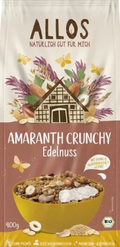 ALLOS Breie & Müsli^- Amaranth Crunchy Edelnuss bio 400g