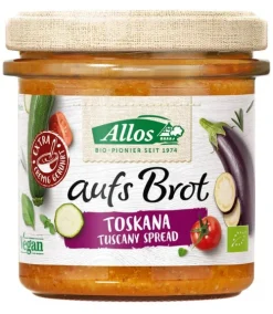 ALLOS Vegane Brotaufstriche|Pikante Brotaufstriche^- Auf's Brot Toskana bio vegan 140g