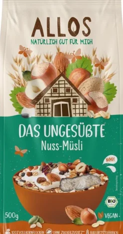 ALLOS Breie & Müsli^- Das ungesüßte Nuss-Müsli bio 500g
