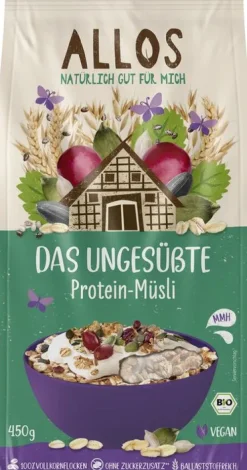ALLOS Breie & Müsli^- Das Ungesüßte Protein-Müsli, bio 450g