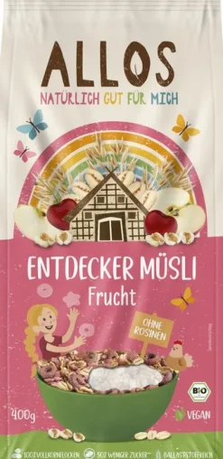 ALLOS Breie & Müsli^- Entdecker Müsli Frucht, bio 400g