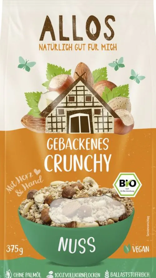 ALLOS Breie & Müsli^- Gebackenes Crunchy Nuss, 375g