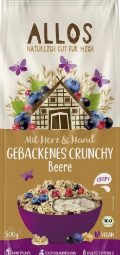 ALLOS Breie & Müsli^- Gebackenes Crunchy Beere bio 500g
