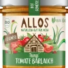ALLOS Pikante Brotaufstriche|Glutenfreie Lebensmittel^- Hofgemüse Thomas Tomate Bärlauch bio 135g