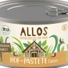 ALLOS Pikante Brotaufstriche|Glutenfreie Lebensmittel^- Hof-Pastete Classico, 125g