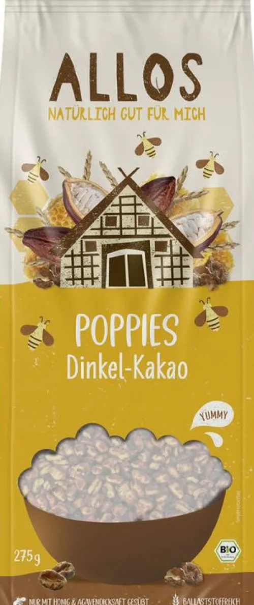 ALLOS Breie & Müsli^- Poppies Dinkel-Kakao, bio 275g