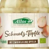 ALLOS Vegane Brotaufstriche|Glutenfreie Lebensmittel^- Schmalz-Töpfle mit Zwiebeln und Äpfeln bio 250g