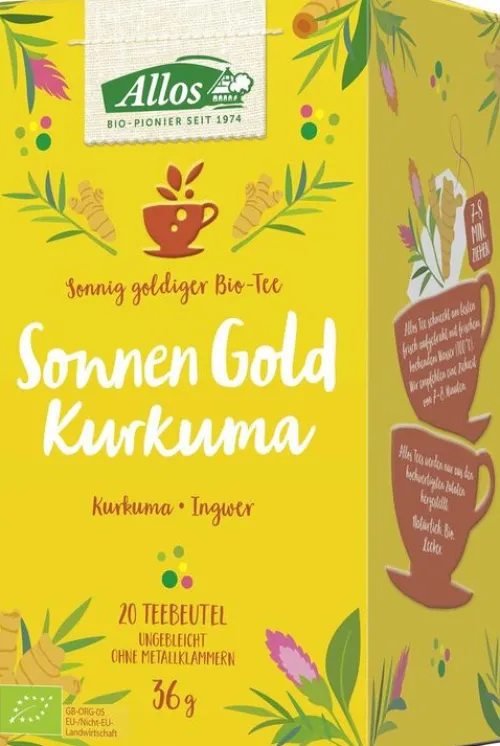 ALLOS Kräutertee^- Sonnen Gold Kurkuma Tee, bio 20 FB