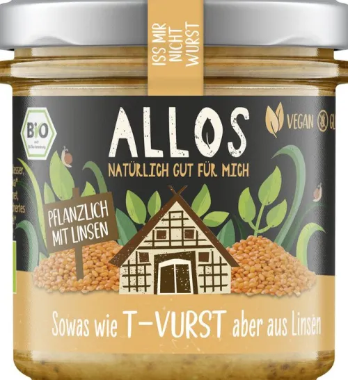 ALLOS Vegane Brotaufstriche^- Iss mir nicht Wurst Teewurst bio 135g