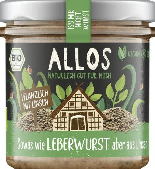 ALLOS Vegane Brotaufstriche^-Iss mir nicht Wurst Leberwurst 135g-bio