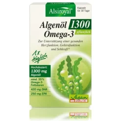 Alsitan GmbH Herz Und Kreislauf^Alsiroyal - Algenöl 1300 Omega-3 Kapseln, 30 Kaps,