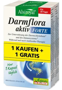 Alsitan GmbH Verdauung^Alsiroyal - Damflora aktiv FORTE 1 Kaufen + 1 Gratis, 60 Kaps