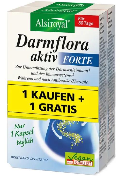 Alsitan GmbH Verdauung^Alsiroyal - Damflora aktiv FORTE 1 Kaufen + 1 Gratis, 60 Kaps