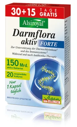 Alsitan GmbH Verdauung^Alsiroyal - Darmflora aktiv forte, 30+15 Kps