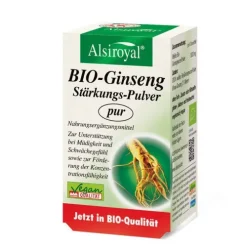 Alsitan GmbH Pflanzen Und Kräuter|Gedächtnisleistung^Alsiroyal - Ginseng Stärkungspulver pur bio 30g