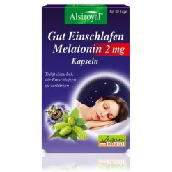 Alsitan GmbH Schlaf^Alsiroyal - Gut einschlafen Melatonin 2mg vegan 30 Stk