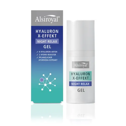 Alsitan GmbH Naturkosmetik|Nachtcremes^Alsiroyal - HYALURON X-EFFEKT Night Relax Gel 30 ml