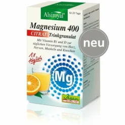 Alsitan GmbH Muskeln|Knorpel Und Knochen^Alsiroyal - Magnesium 400 CITRAT Trinkgranulat Orange, 20Stk