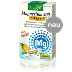 Alsitan GmbH Vitamine Und Mineralien^Alsiroyal - Magnesium 400 Direkt Orange 20 St,