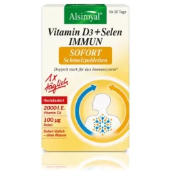 Alsitan GmbH Vitamine Und Mineralien^Alsiroyal - Vitamin D3 + Selen IMMUN Schmelztabletten 30 Stk,
