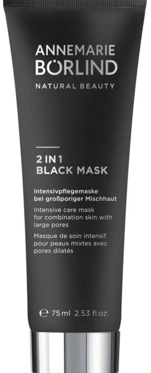 ANNEMARIE BÖRLIND Gesichtspflege|Naturkosmetik^- 2 IN 1 BLACK MASK 75ml