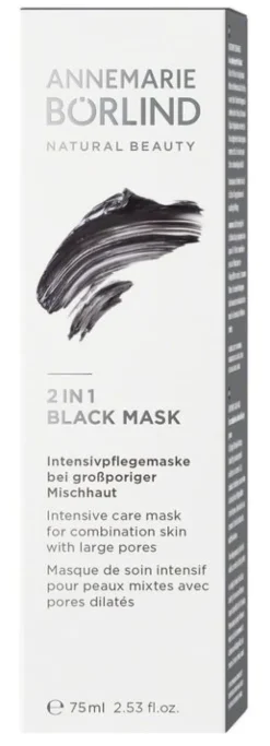 ANNEMARIE BÖRLIND Gesichtspflege|Naturkosmetik^- 2 IN 1 BLACK MASK 75ml