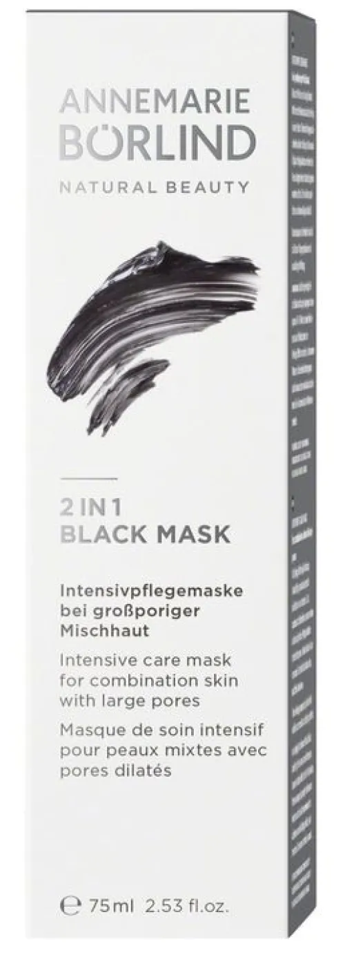 ANNEMARIE BÖRLIND Gesichtspflege|Naturkosmetik^- 2 IN 1 BLACK MASK 75ml