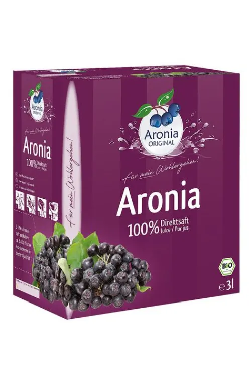 Aronia Original Naturprodukte GmbH Fruchtsäfte^Aronia ORIGINAL- Aronia Direktsaft Bio FHM. 3L