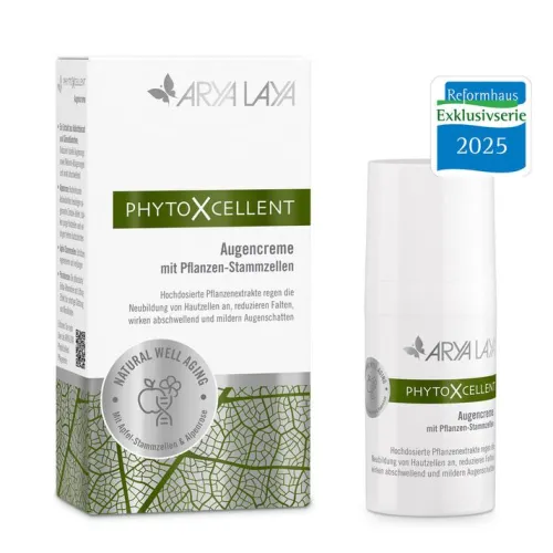 ARYA LAYA Naturkosmetik|Gesichtspflege^- PhytoXcellent Augencreme mit Pflanzen-Stammzellen, 15ml