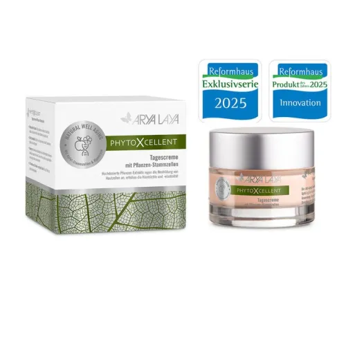 ARYA LAYA Naturkosmetik|Tagescremes^- PhytoXcellent Tagescreme mit Pflanzen-Stammzellen, 50ml