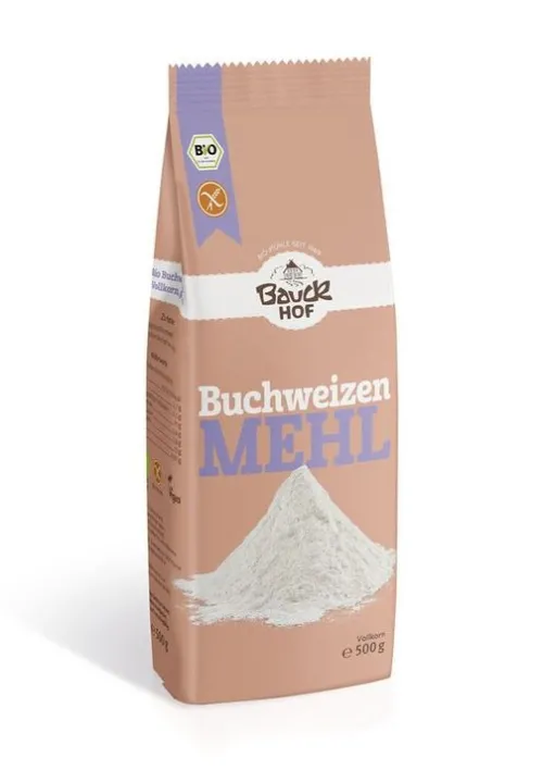 Bauck GmbH Mehle|Glutenfreie Lebensmittel^Bauck - Buchweizenmehl Vollkorn glutenfrei Bio 500g