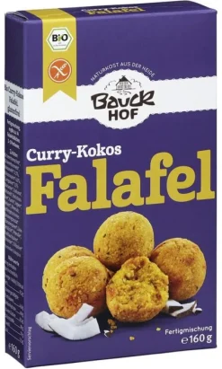 Bauck GmbH Glutenfreie Lebensmittel^Bauck - Falafel Curry-Kokos bio 160g
