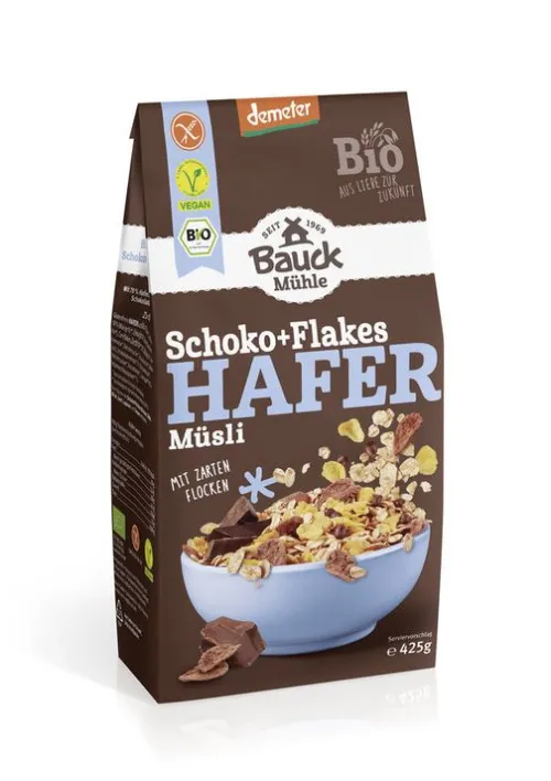 Bauck GmbH Breie & Müsli^Bauck - Hafer Müsli Schoko+Flakes Demeter gf, 425g