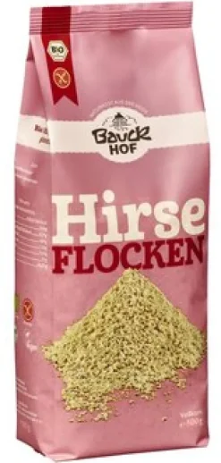 Bauck GmbH Schrote|Glutenfreie Lebensmittel^Bauck - Hirseflocken glutenfrei bio, 500g