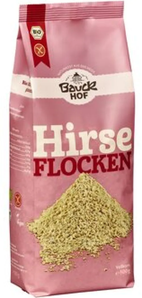 Bauck GmbH Schrote|Glutenfreie Lebensmittel^Bauck - Hirseflocken glutenfrei bio, 500g