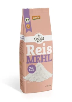 Bauck GmbH Mehle|Glutenfreie Lebensmittel^Bauck - Reismehl Vollkorn glutenfrei Demeter 500g