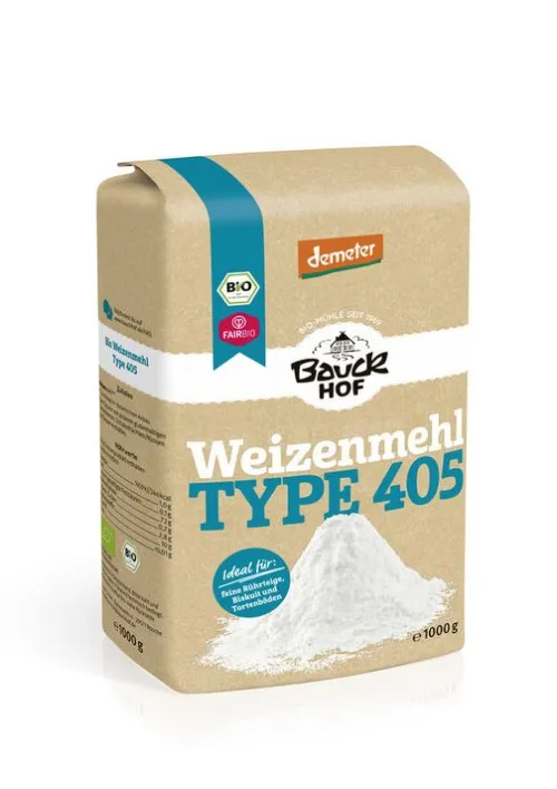 Bauck GmbH Mehle^Bauck - Weizenmehl Typ 405, demeter 1000g