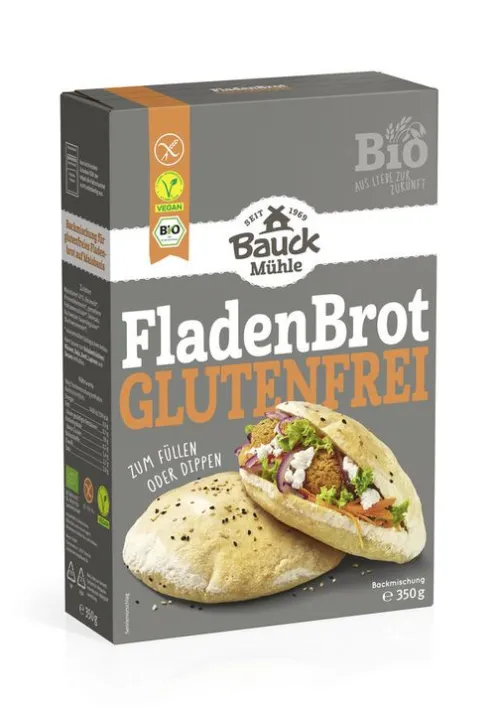 Bauck GmbH Mehle|Backwaren & -Mischungen^Bauck Mühle - Fladenbrot Bio 350g