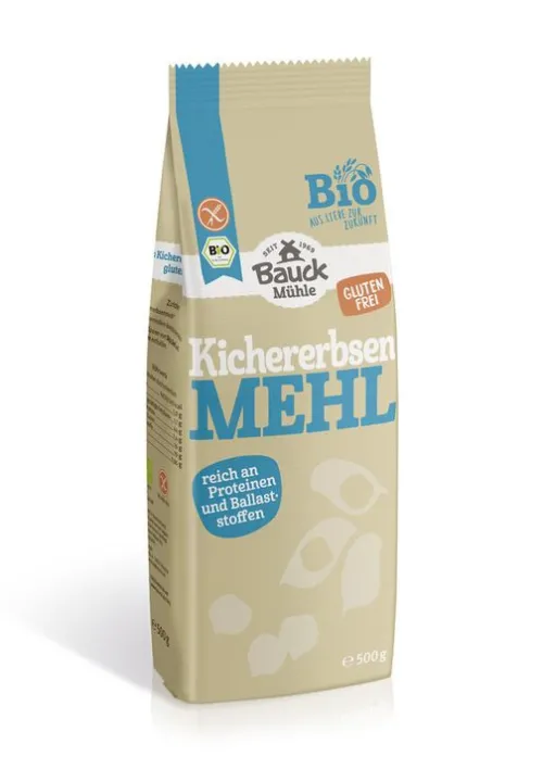 Bauck GmbH Mehle^Bauck Mühle - Kichererbsenmehl glutenfrei Bio, 500g
