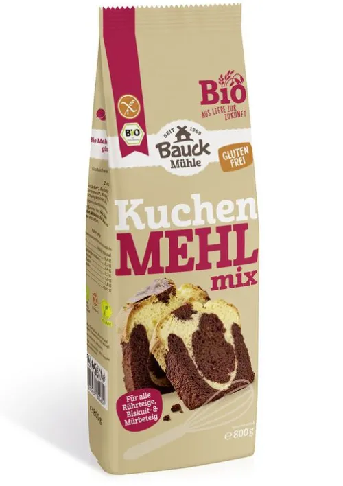 Bauck GmbH Backwaren & -Mischungen^Bauck Mühle - Mehl-Mix Kuchen glutenfrei Bio, 800g