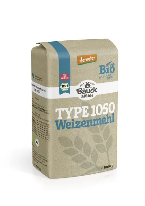 Bauck GmbH Mehle^Bauck Mühle - Weizenmehl Type 1050 Demeter, 1000g