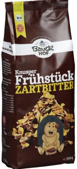 Bauck GmbH Breie & Müsli|Glutenfreie Lebensmittel^Bauckhof - Knusper Frühstück Zartbitter glutenfrei Bio, 300g