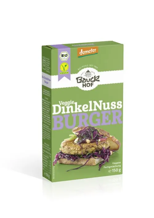 Bauck GmbH Backwaren & -Mischungen^Baukhof - DinkelNuss-Burger Demeter 150g