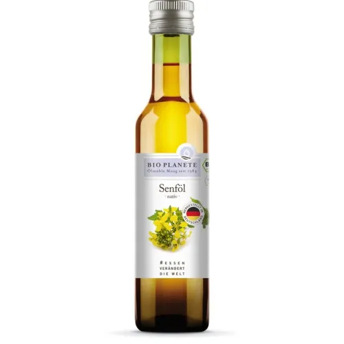 BIO PLANÈTE Fette & Öle^- Senföl nativ aus deutscher Herkunft, 250ml