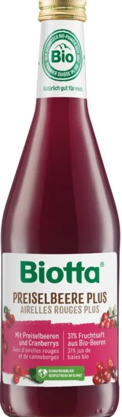 Biotta AG Gemüsesäfte^Biotta - Preiselbeere Plus Bio, 500ml