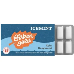 Birkengold GmbH Glutenfreie Lebensmittel^Birkengold - Kaugummi Icemint (12 Stück), 17g