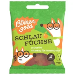 Birkengold GmbH Bonbons|Glutenfreie Lebensmittel^Birkengold - Schlaufüchse mit Vitaminen - zuckerfrei, 50g